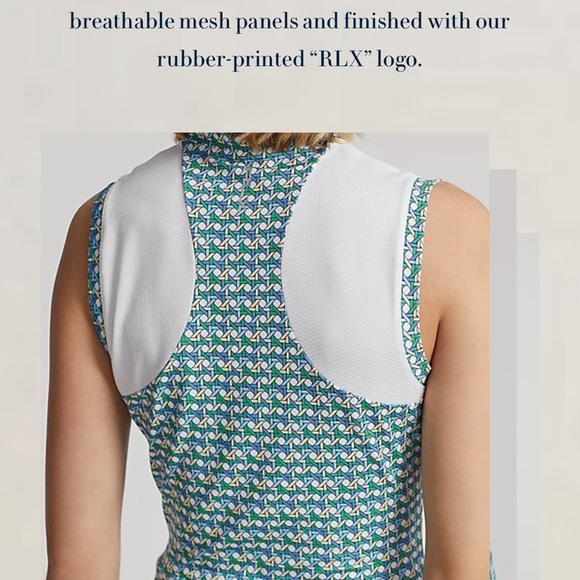 NWT Ralph Lauren tennis pickleball golf dress. Beautiful detail Size M, fits tts - Picture 7 of 7